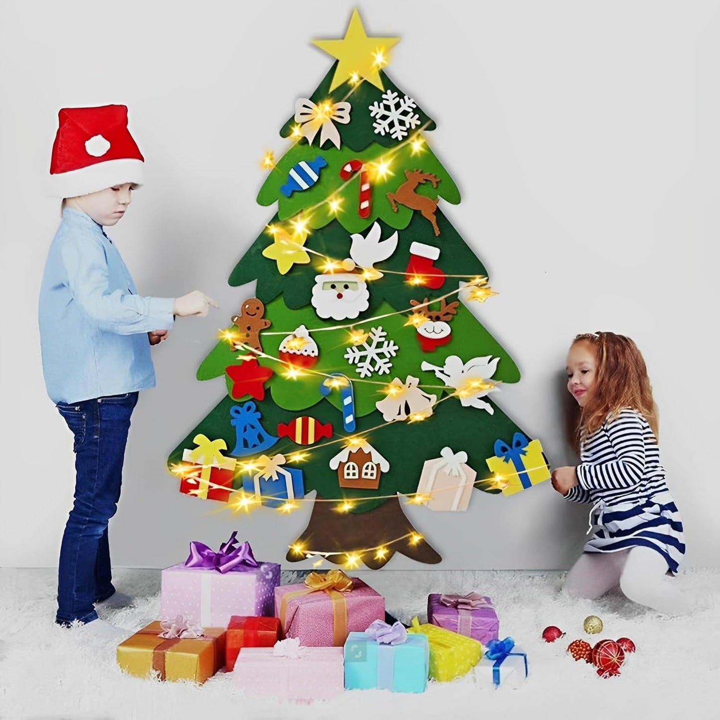 Kids' Holiday Fun Felt Tree